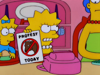 Lisa Simpson Protest Today