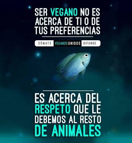 El veganismo es acerca del respeto hacia todos los animales.