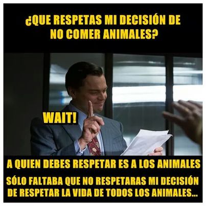 Respetar opiniones o resetar la vida de animales.